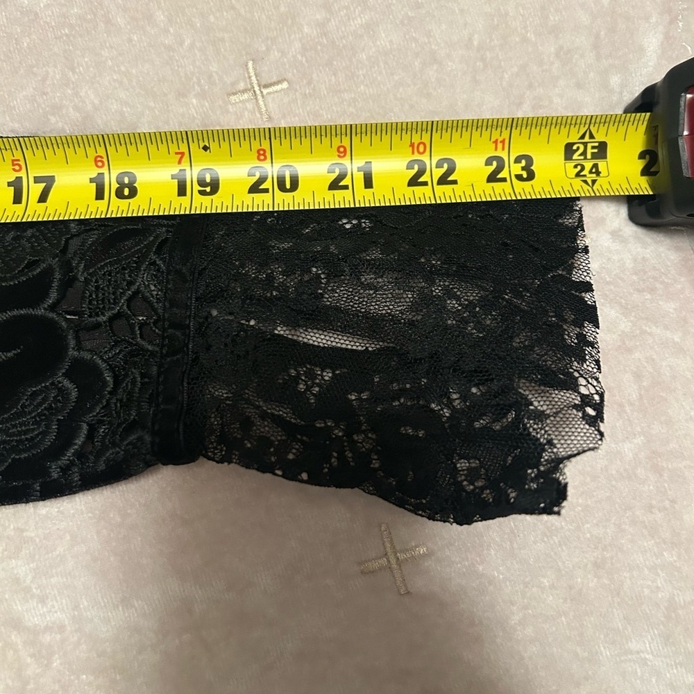 French Connection Women’s Sz 4 Dark Romantic Whimsigoth Black Lace Dress Event - Picture 11 of 13